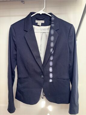 H&M Classic Navy Single-Button Blazer